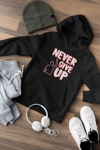 Never Give Up Tees and Hoodies