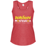 BeastMode Yellow Logo Women's Racerback Tank