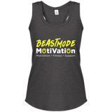 BeastMode Yellow Logo Women's Racerback Tank