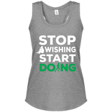 Stop Wishing Start Doing Women's Racerback Tank