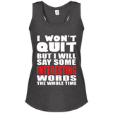 I Won't Quit Women's Racerback Tank