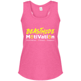 BeastMode Yellow Logo Women's Racerback Tank
